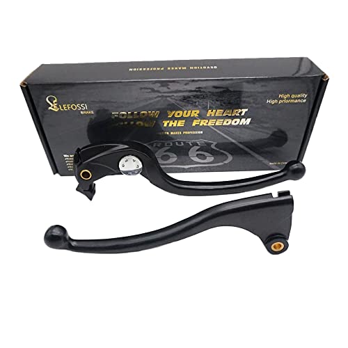 LE LEFOSSI Premium Aluminum Motorcycle Brake & Clutch Lever Compatiable with Kawasaki Ninja ZX6R ZX-6R ZX 6R ZX 6RR ZX 600 2005 2006 2007 2008 2009 2010 2011 2012 2013 2014 2015 -Smooth Brake, Black - Image 1