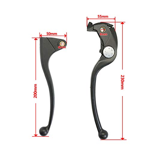 LE LEFOSSI Premium Aluminum Motorcycle Brake & Clutch Lever Compatiable with Kawasaki Ninja ZX6R ZX-6R ZX 6R ZX 6RR ZX 600 2005 2006 2007 2008 2009 2010 2011 2012 2013 2014 2015 -Smooth Brake, Black - Image 3
