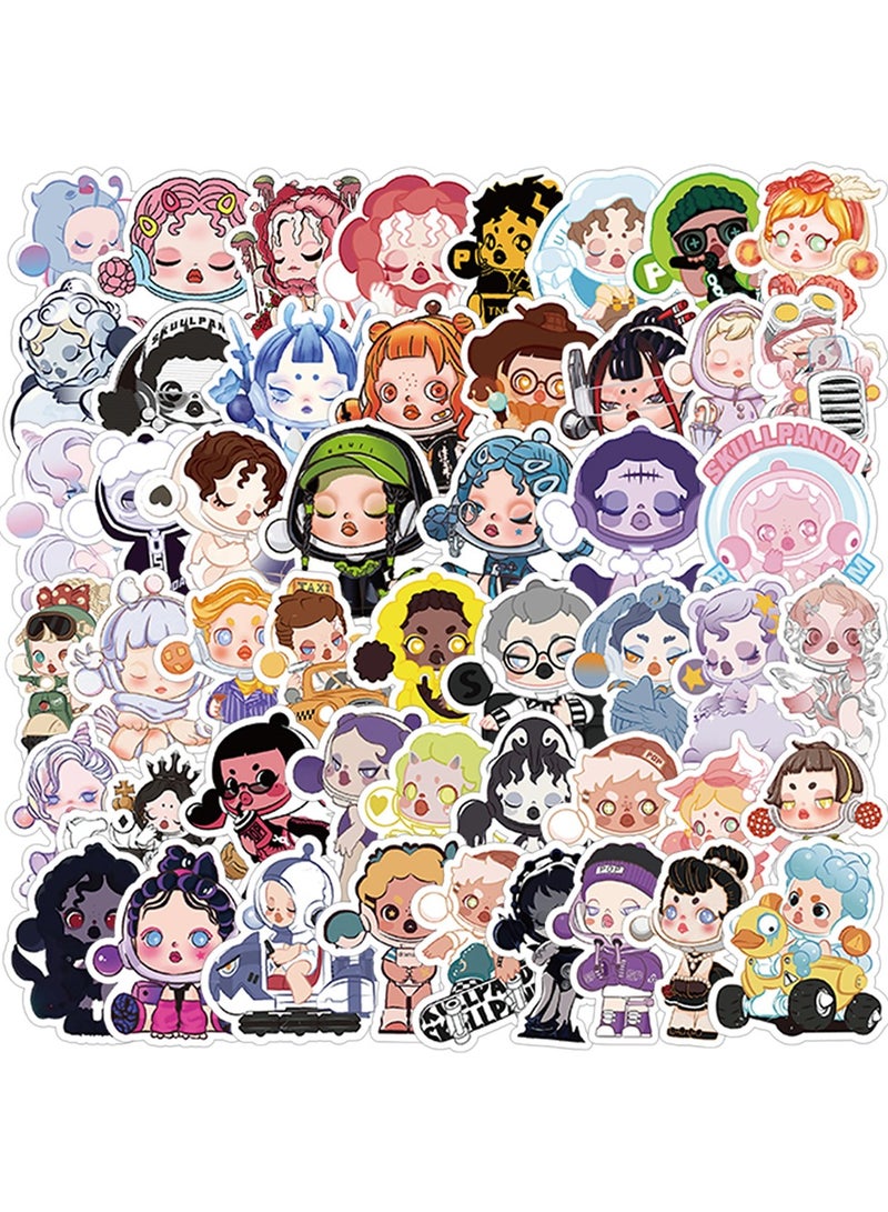 50-Piece Cartoon Stickers Waterproof Animal Vinyl Stickers for Laptop - Image 1