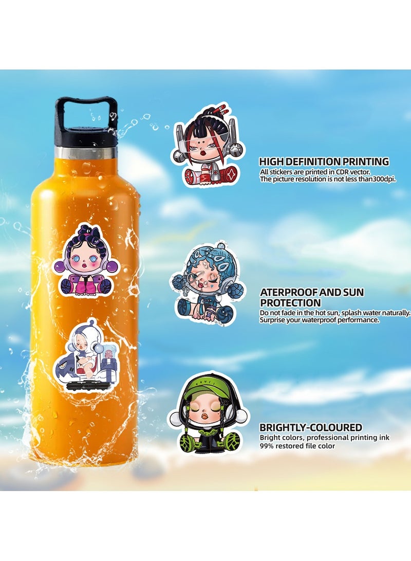 50-Piece Cartoon Stickers Waterproof Animal Vinyl Stickers for Laptop - Image 5