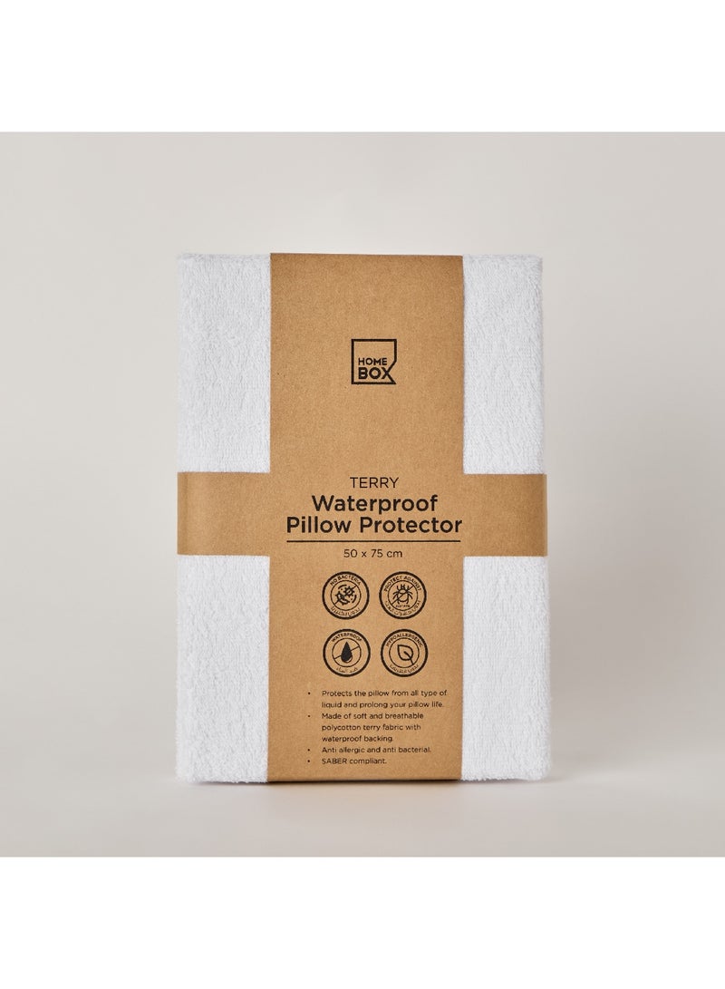 Home Box واقٍ مائي للوسائد تيري 75 × 50 سم - Image 5