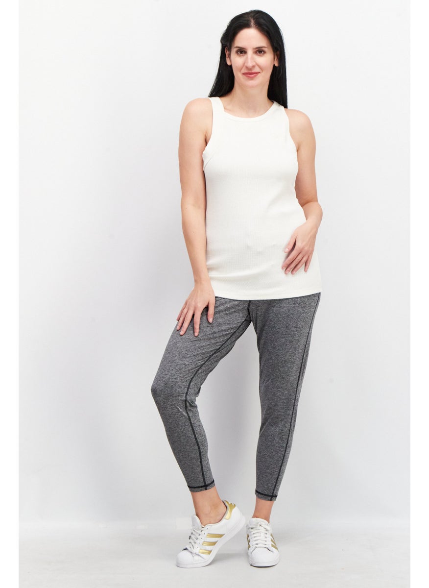 adidas Originals Women Sportswear Fit Sleeveless Running Tank Top, Off White  - Image 3