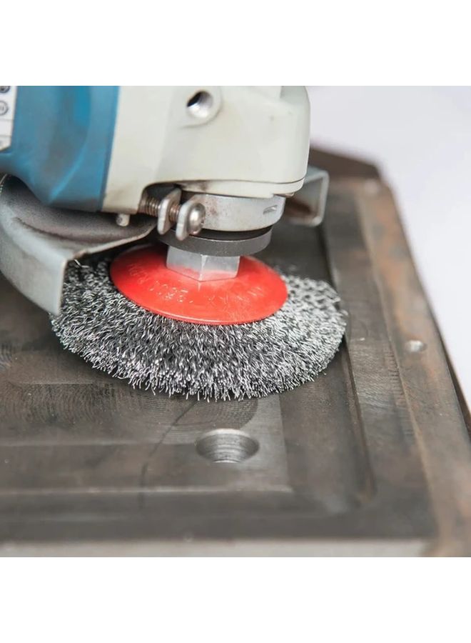 1pc Heavy Duty Wire Wheel Brush For Angle Grinder Paint Removal Metalworking Tool - Image 4