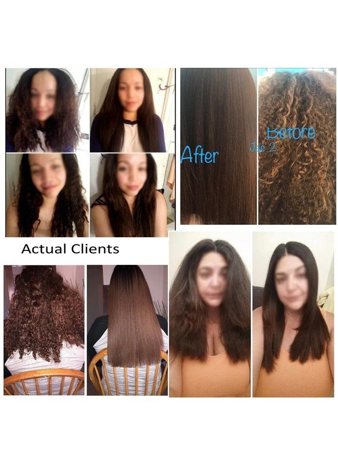 KERATIN RESEARCH تركيبة علاج الشعر بالكيراتين البرازيلي السريع، زجاجة 300 مل تحتوي على شامبو منقي 120 مل وفرشاة/مشط - Image 3