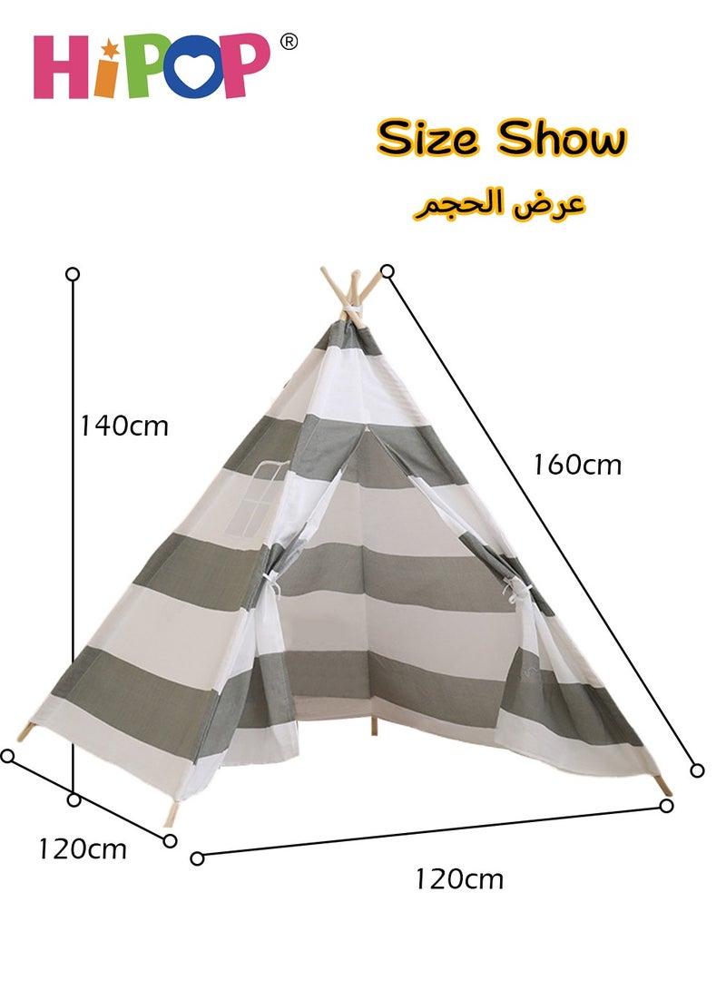 HIPOP Play House Tent for Kids,Breathable and Foldable,Children Indoor Playhouse 160*160*140cm - Image 4