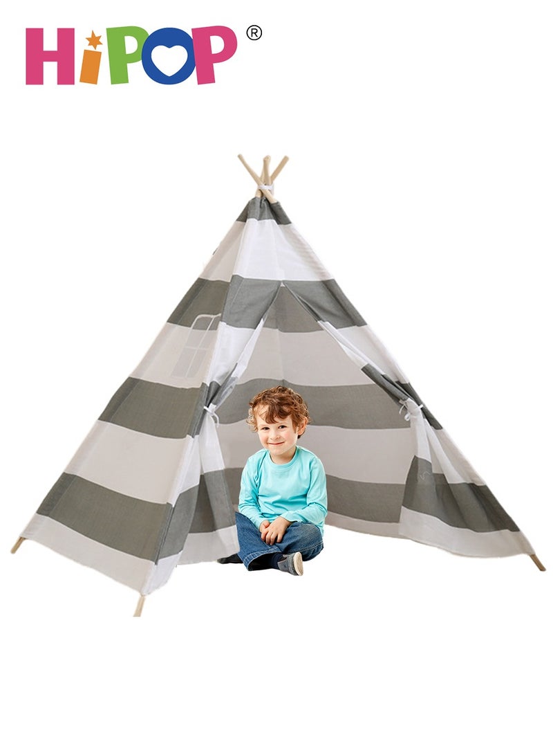 HIPOP Play House Tent for Kids,Breathable and Foldable,Children Indoor Playhouse 160*160*140cm - Image 1