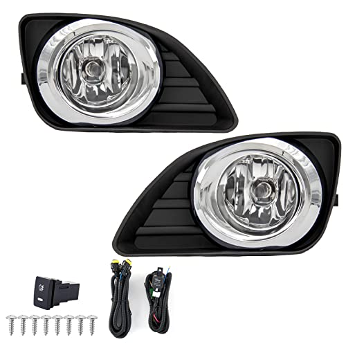 WEZEMLIGHT Fog Lights Assembly Replacement For 2010-2011 Toyota Camry Included Switch And Wiring Kit(Clear Lens) - Image 2