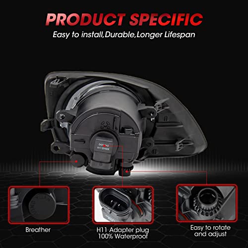 WEZEMLIGHT Fog Lights Assembly Replacement For 2010-2011 Toyota Camry Included Switch And Wiring Kit(Clear Lens) - Image 5