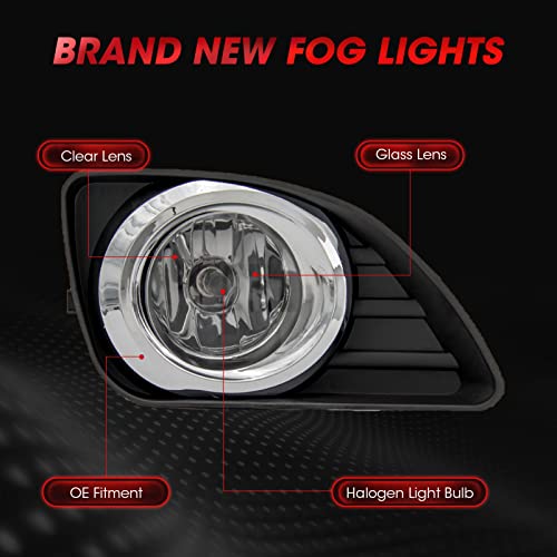 WEZEMLIGHT Fog Lights Assembly Replacement For 2010-2011 Toyota Camry Included Switch And Wiring Kit(Clear Lens) - Image 4
