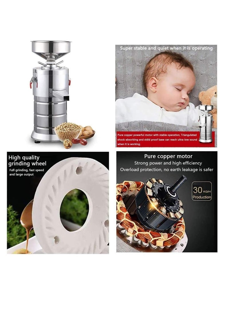LETWOO - LETWOO Butter maker machine Sesame Sauce Almond Hazelnut for Commercial and Home Automatic Stone Disc Grinder - Image 1