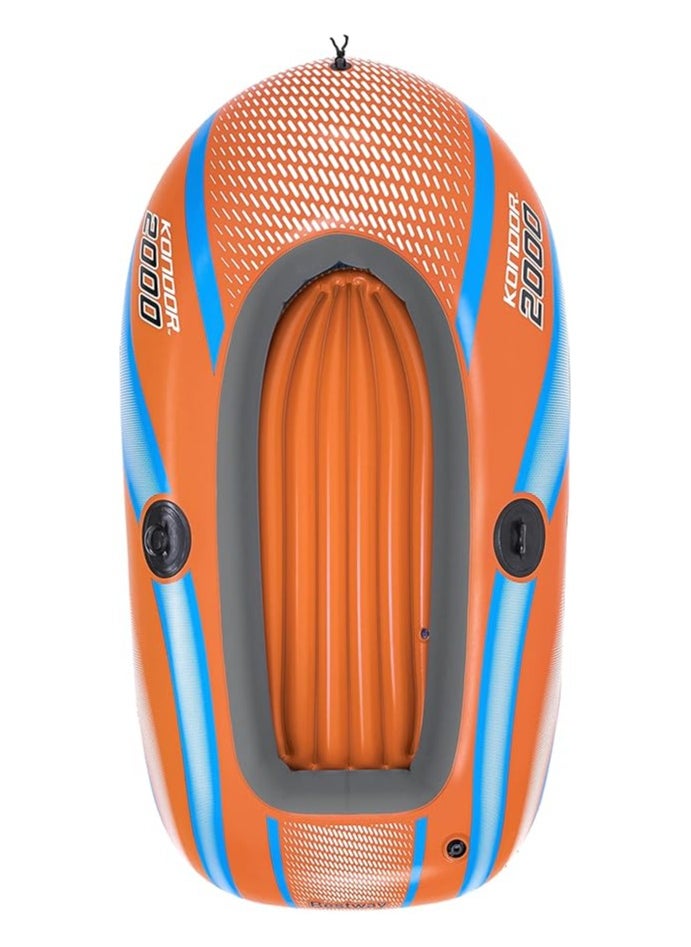 Kondor Bestway Kondor 2000 Raft – Durable Inflatable Boat for Pool and Water Fun Spacious and Comfortable: Designed to comfortably fit 2 people, offering ample space for lounging or cruising in the water.  - Image 3