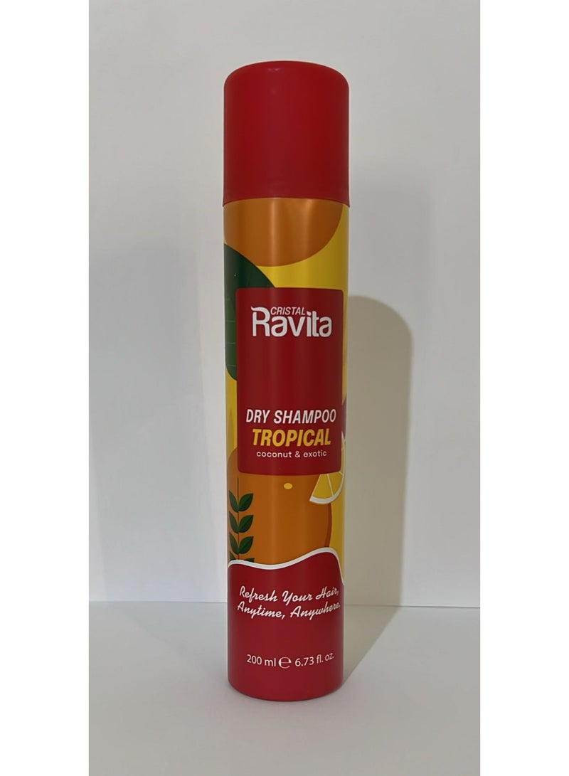 CRISTAL Ravita Tropical Coconut & Exotic Dry Shampoo 200ml