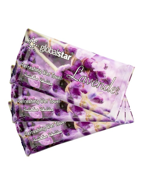 Lavender Refreshing Wet Towel 25pcs