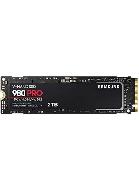 بطاقة ذاكرة SSD داخلية 2TB PCIe NVMe Gen 4 ، سرعة فائقة ، تحكم حراري M.2 الألعاب حجم 980 PRO ، MZ-V8P2T0B/AM.