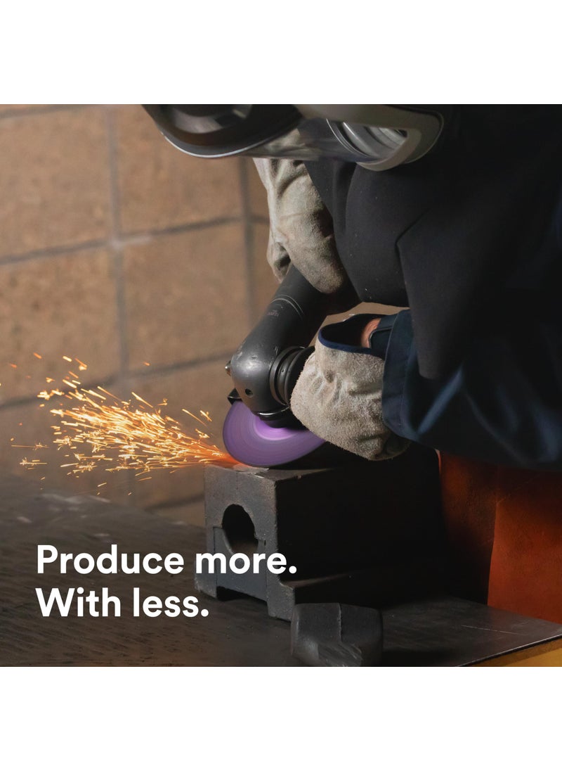 3M 3M Cubitron 3 Cut and Grind Wheel, 90020, 36+, T27, 6 in x 5/32 in x 5/8 in-11, Pack of 10, ANSI, Longer Life, Faster Cut, Back-Gouging, Fillet Weld Removal, Cutting, Grinding  - Image 3
