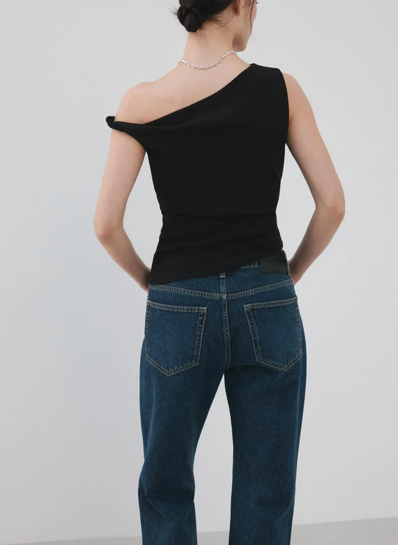 مانجو Asymmetrical fitted top