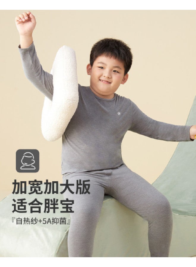 Long time companion 5a Antibacterial & Anti-mite Thermal Underwear Set For Boys & Girls - Wide & Plus Size - Image 1
