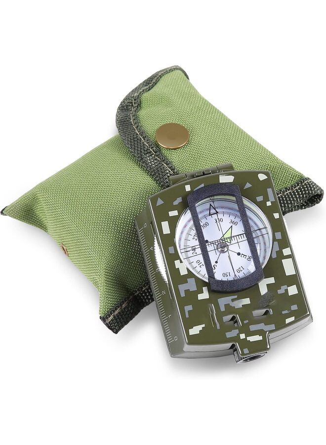 LAMAY Compass Hiking Survival | Lensatic Military Sighting Orienteering Compass | Backpacking Navigation Compass | Boy Scout Compass for Kids | Professional Compass for Hiking Camping Hunting - Image 1