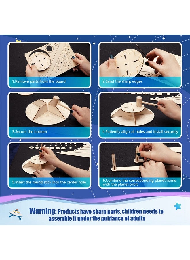 Pllieay Solar System Model Foam Ball Kit Includes 12 Color Pigments, Palette, 18Pcs Mixed Sized Polystyrene Spheres Balls, Toothpick Flag, Painting Brushes, Bamboo Sticks For School Science Projects - Image 3