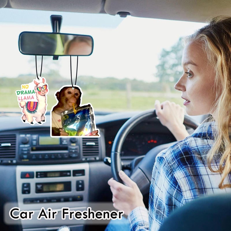 Ldntly 1PCS Car Air Fresheners,Leopard Heart Hanging Car Air Fresheners for Cute Mirror Freshener Mirror Scented Hanging Automobile Accessories Decor Interior Home for MoM Women Men Friends - Image 2