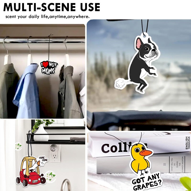 Ldntly 1PCS Car Air Fresheners,Leopard Heart Hanging Car Air Fresheners for Cute Mirror Freshener Mirror Scented Hanging Automobile Accessories Decor Interior Home for MoM Women Men Friends - Image 4