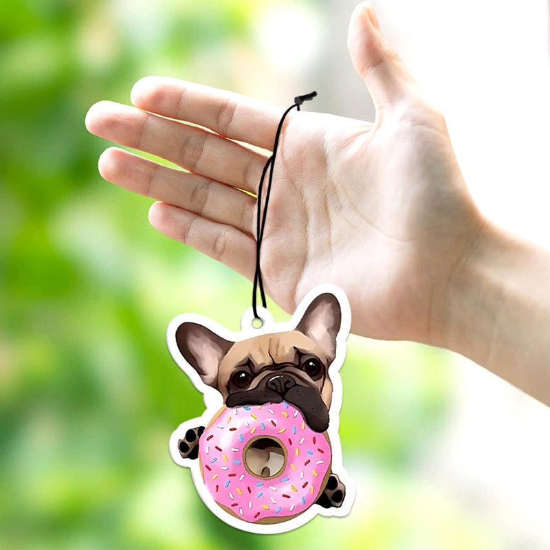 Ldntly 1PCS Car Air Fresheners,Leopard Heart Hanging Car Air Fresheners for Cute Mirror Freshener Mirror Scented Hanging Automobile Accessories Decor Interior Home for MoM Women Men Friends - Image 3