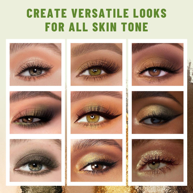 SUSIKEKI 6 Colors Mini Eyeshadow Makeup Palette Olive-colored Neutral Tone Eye Shadow Matte & Shimmer Nude Make Up Pallet with Mirror Blendable Highly Pigmented Travel Size Gift Kit 04 - Image 3