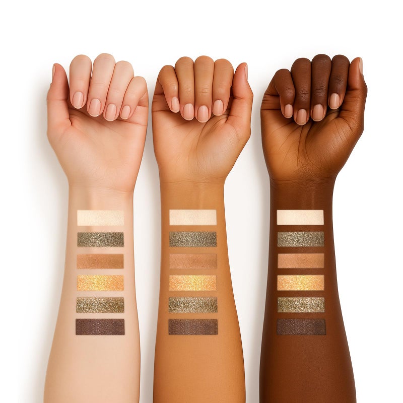 SUSIKEKI 6 Colors Mini Eyeshadow Makeup Palette Olive-colored Neutral Tone Eye Shadow Matte & Shimmer Nude Make Up Pallet with Mirror Blendable Highly Pigmented Travel Size Gift Kit 04 - Image 2