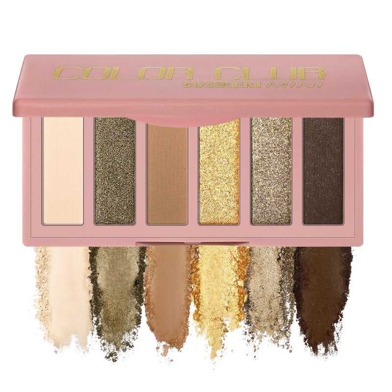 SUSIKEKI 6 Colors Mini Eyeshadow Makeup Palette Olive-colored Neutral Tone Eye Shadow Matte & Shimmer Nude Make Up Pallet with Mirror Blendable Highly Pigmented Travel Size Gift Kit 04 - Image 1