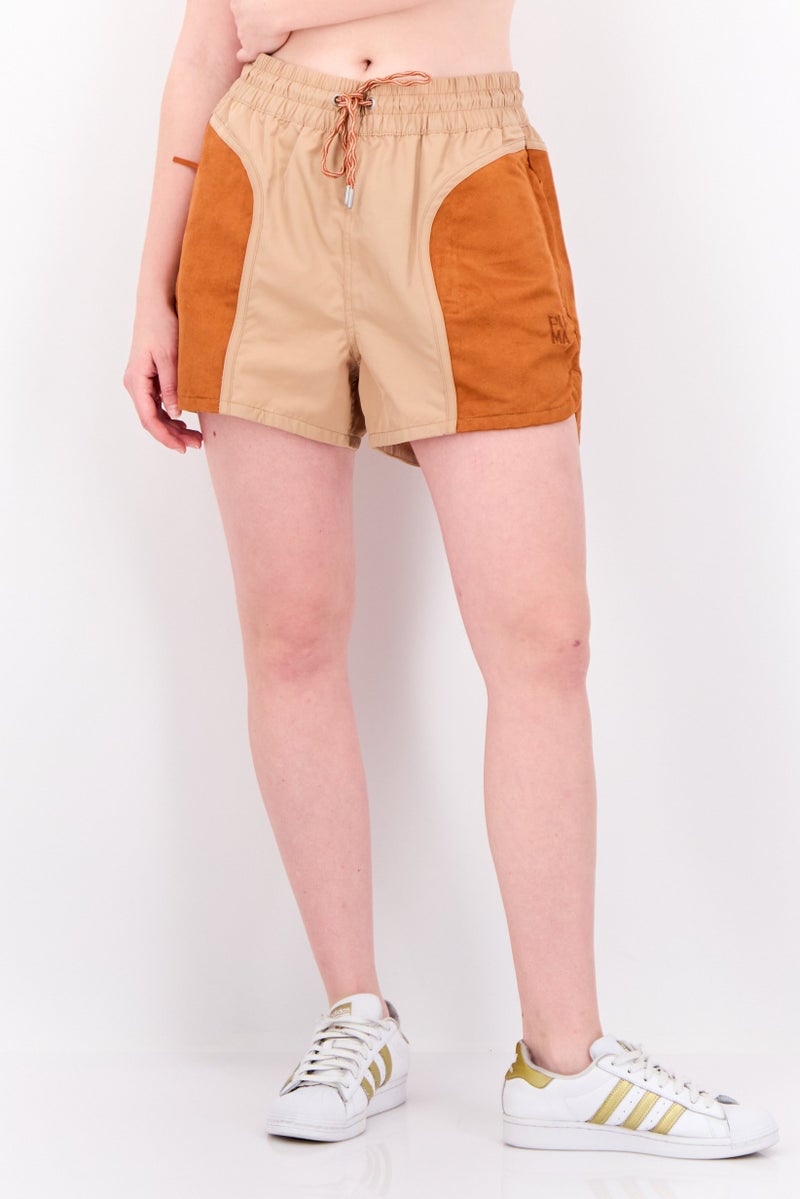 PUMA Women Sportswear Fit Training Shorts, Dusty Tan  - Image 1
