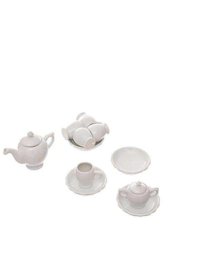 طقم شاي سيراميك ملون 19 قطعة بعد التلوين يتم غسله مرة أخرى ثم تلوينه مرة أخرى - Image 3