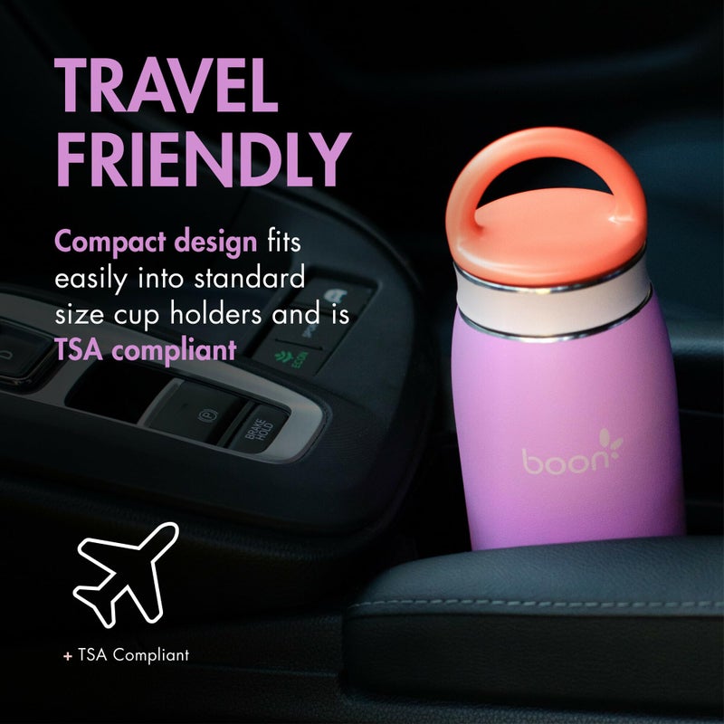 Boon Frosh Portable Breast Milk Chiller - Stainless Steel Cooler and Storage Container - Purple - Keeps Milk Cold for up to 17 Hours - Image 5