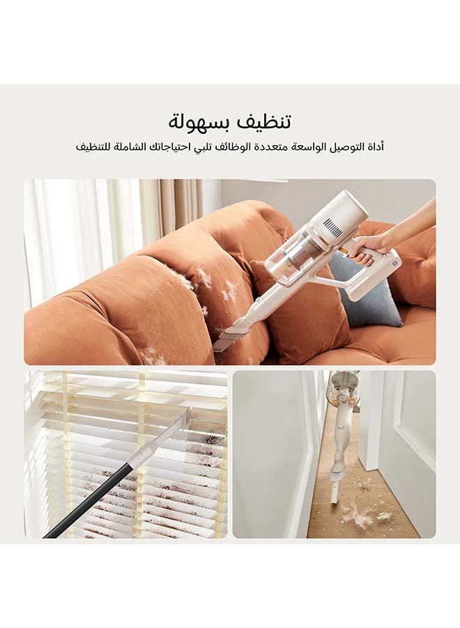 دريم مكنسة كهربائية لاسلكية Dreame U10، شفط قوي 19000Pa (100AW)، فلترة من 5 طبقات بنسبة 99.9%، رأس فرشاة دوار بزاوية 180° مع إضاءة LED للأرضيات الصلبة، السجاد وشعر الحيوانات الأليفة، 300 W U10 رمادي - Image 4