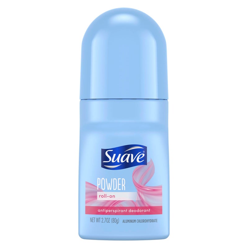 Suave Roll-On Deodorant for Women, Powder Fresh Scent â€“ Antiperspirant Deodorant with 24H Sweat & Odor Protection, 2.7 Oz - Image 1
