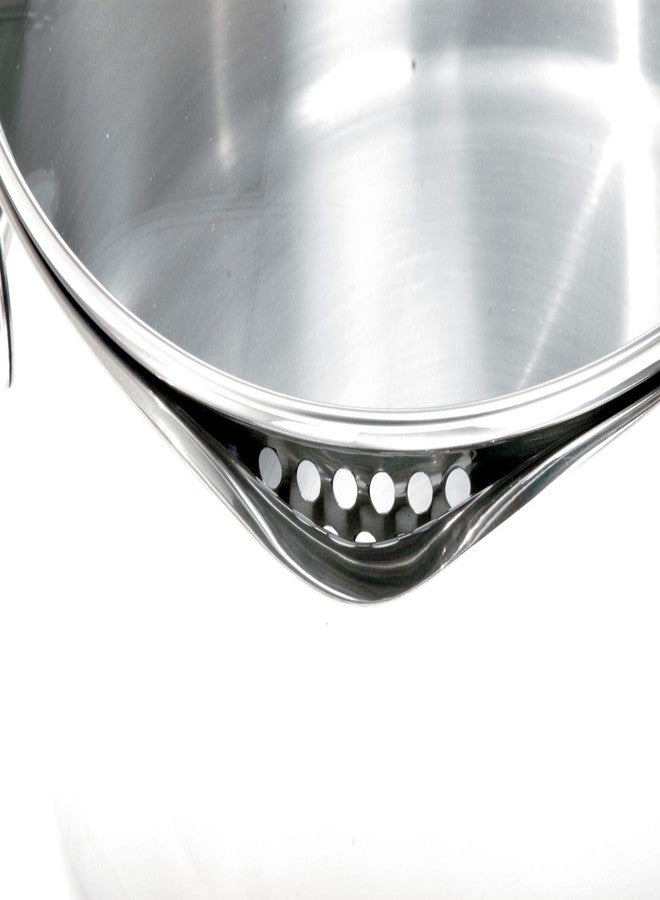 Norpro KRONA 5 Quart Vented Pot with Straining Lid, Stainless Steel,645,Silver - Image 5