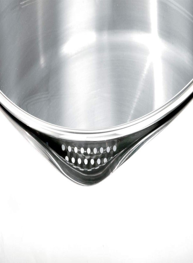 Norpro KRONA 5 Quart Vented Pot with Straining Lid, Stainless Steel,645,Silver - Image 4