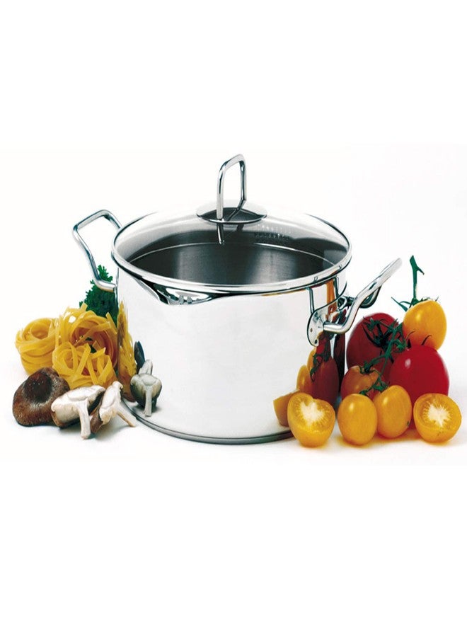 Norpro KRONA 5 Quart Vented Pot with Straining Lid, Stainless Steel,645,Silver - Image 2