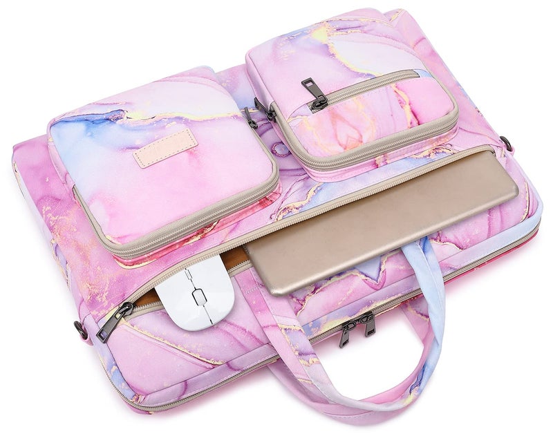 Ezrelia15-15.6 inch Laptop Shoulder Bag, for MacBook Pro 16, Hp Lenovo Dell 14 inch Waterproof Messenger Bag Case Sleeve - Image 4