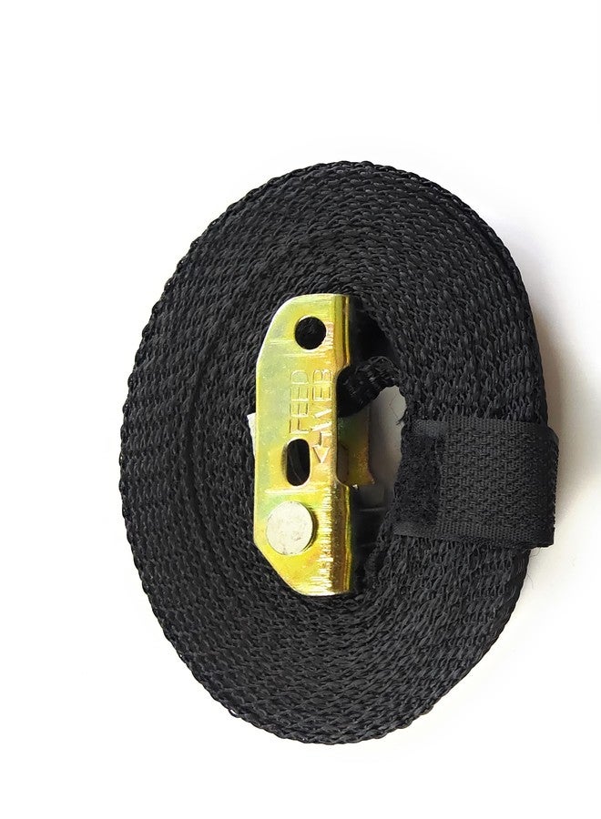 تيكهارك أحزمة ربط متينة من TechHark، سوداء اللون، قابلة للتعديل بطول 14.5 قدم، مناسبة لتدريبات اللياقة البدنية المتنوعة، والصالات الرياضية المنزلية، وتأمين البضائع. - Image 5