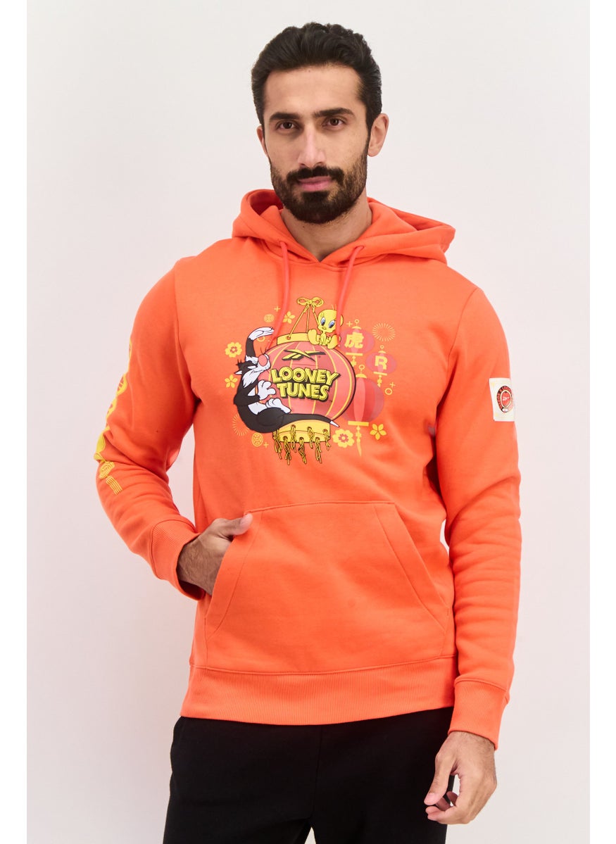 Reebok Reebok x Looney Tunes Men Sportswear Fit Outdoor Sweatshirts, Orange  - Image 1