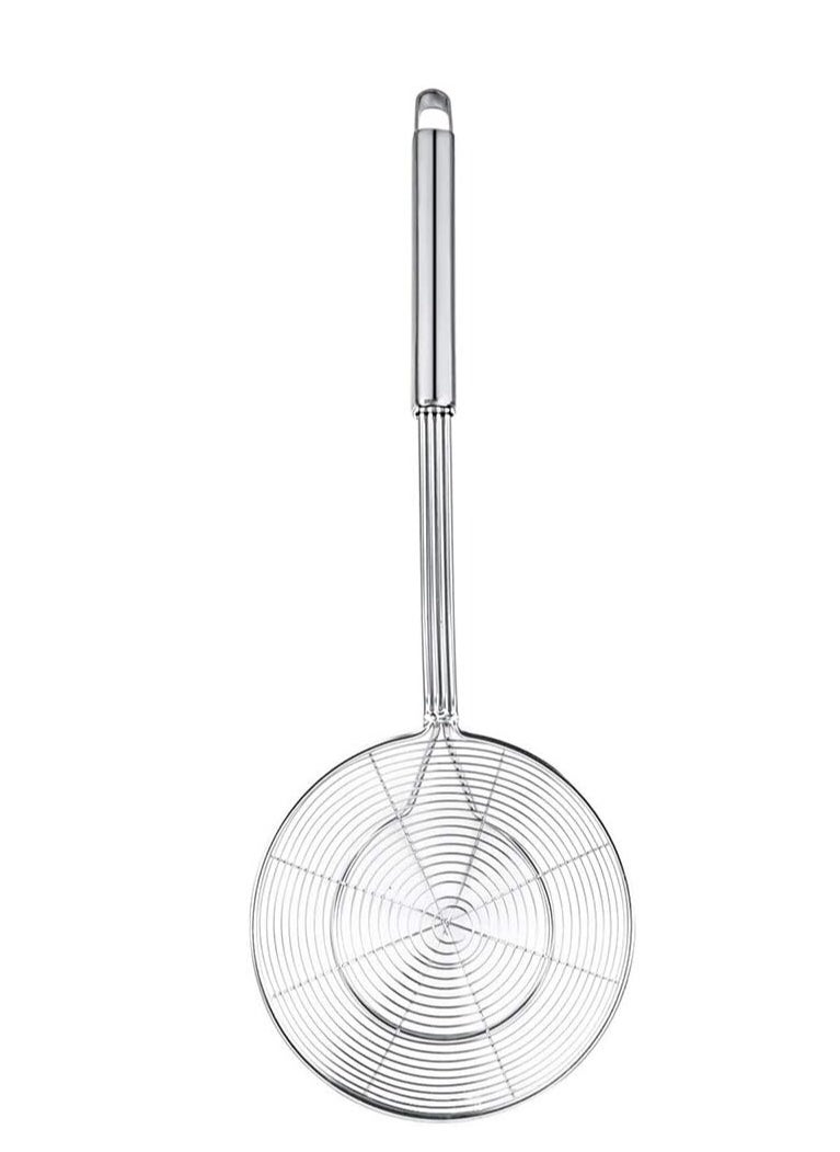 Oasisgalore 5.5-Inch Stainless Steel Spider Strainer with Handle for Frying, Pasta, and Noodles  - Image 2