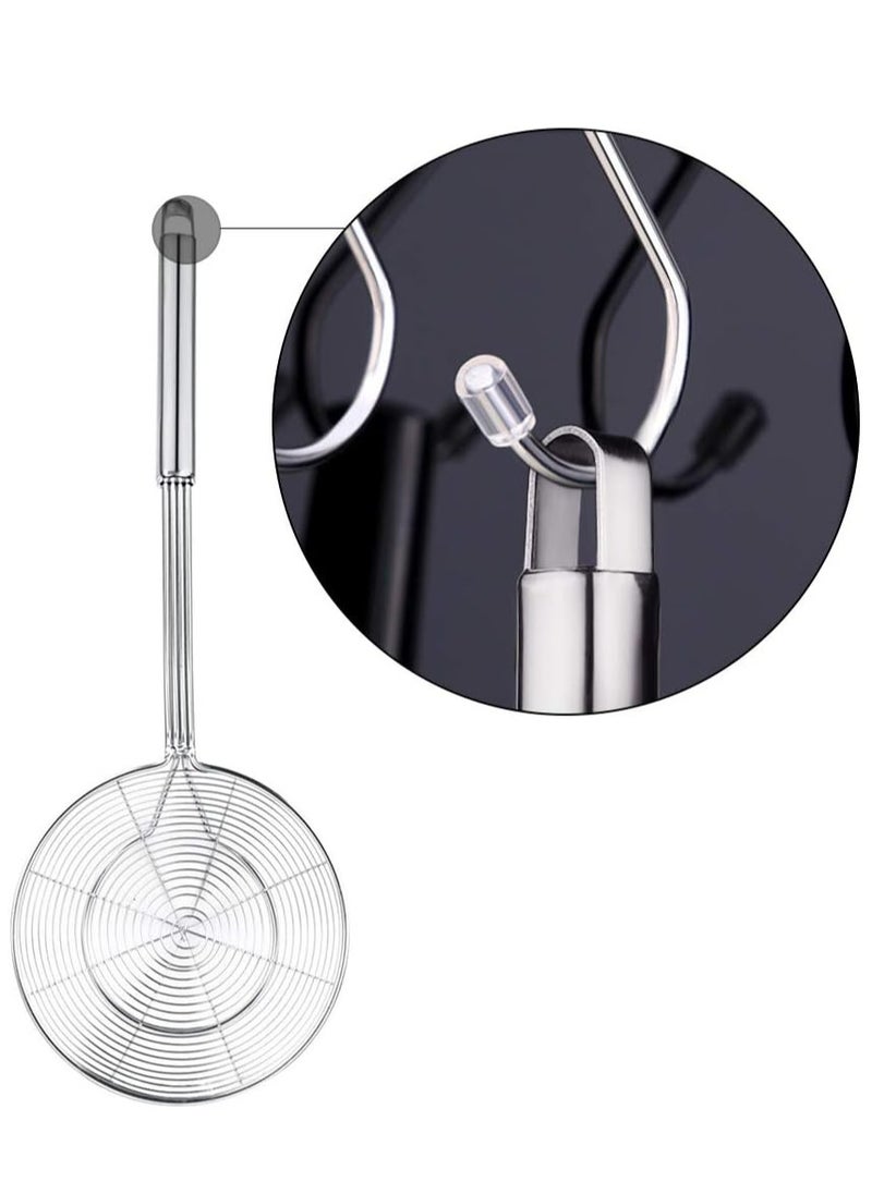 Oasisgalore 5.5-Inch Stainless Steel Spider Strainer with Handle for Frying, Pasta, and Noodles  - Image 4