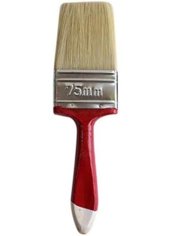 NJM Paint Brush 3 Inch/ 75 mm Length Pure Bristle Hair, 1 Piece
