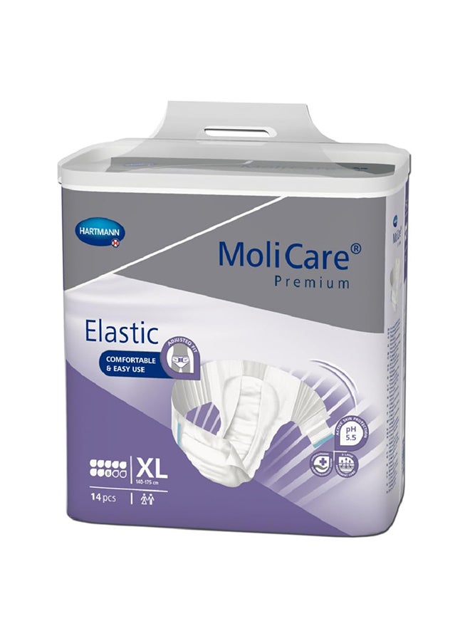 حفاضات موليكير ​​المطاطية الممتازة باللون الأرجواني 8D Xl 14'S