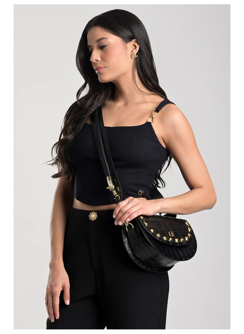 Carmen Steffens  Black Saddle Bag for Women | Best Price UAE