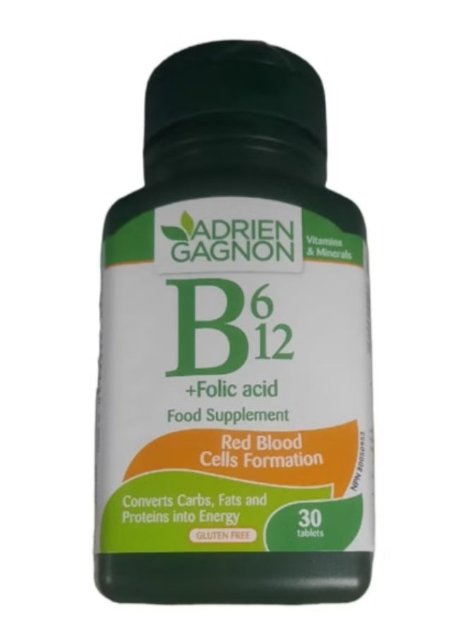 أقراص Ag B6 B12 وحمض الفوليك 30 قرص