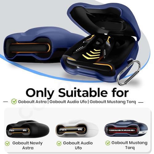 Cocoonkart Soft Silicone Case Cover Compatible for GoBoult Audio UFO | GoBoult Astra | GoBoult Mustang Torq (Blue) - Image 2