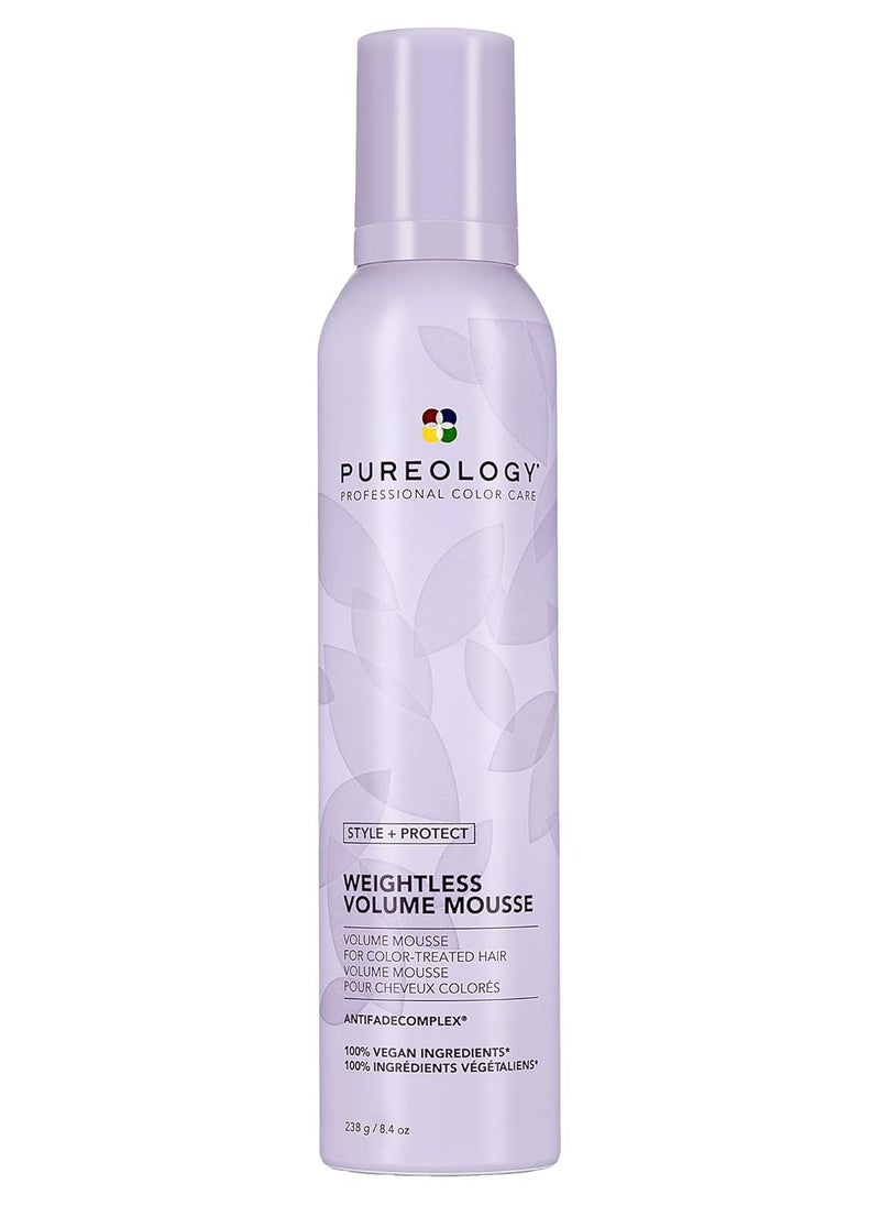 PUREOLOGY - Pureology | Clean Volume Weightless Mousse | All-day Root Lift | For Fine, Color Treated Hair | Vegan - Image 1
