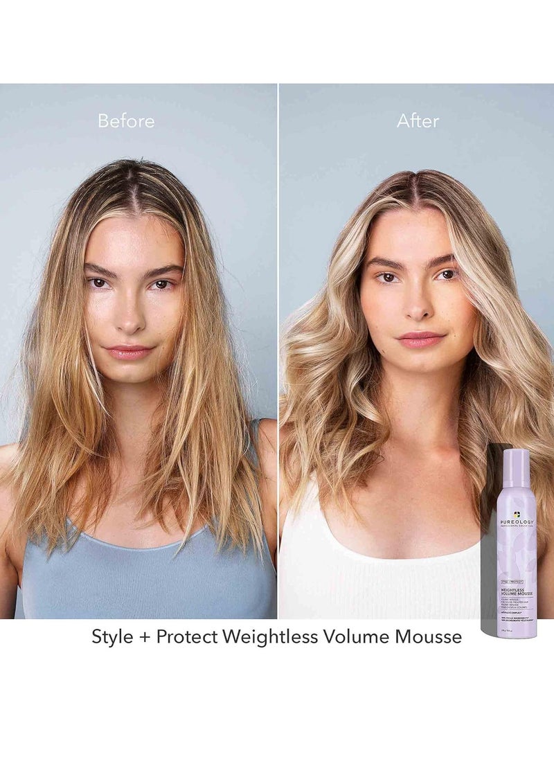PUREOLOGY - Pureology | Clean Volume Weightless Mousse | All-day Root Lift | For Fine, Color Treated Hair | Vegan - Image 1