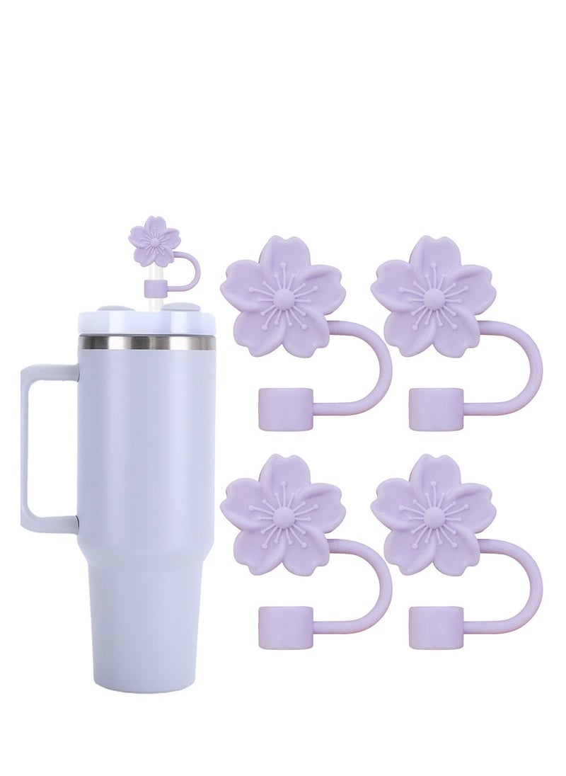 Generic - 4Stanley straw caps, reusable dustproof silicone straw caps suitable for Stanley cups - Image 1